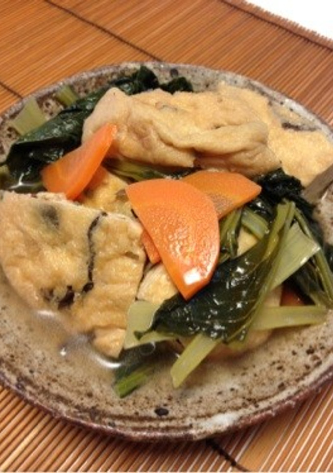 小松菜とがんもどきの煮物-レシピのメイン写真