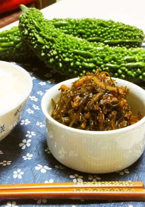 ごはんのお供です♪ゴーヤと切り昆布の佃煮-レシピのメイン写真
