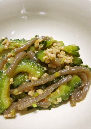 麻婆ゴーヤこんにゃく-レシピのメイン写真
