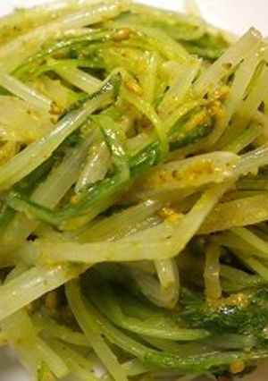 金ごますりごまで水菜からし和え-レシピのメイン写真