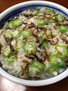 オクラと山芋ともずくのネバネバ丼-レシピのメイン写真
