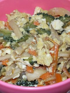 野菜と豆腐も一緒に炒めたゴーヤチャンプル-レシピのメイン写真