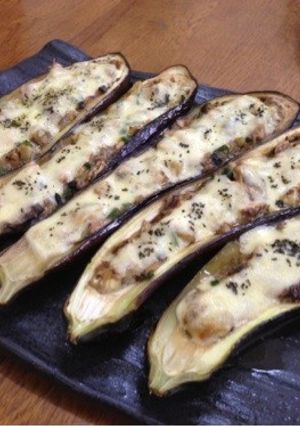ナスと魚缶のチーズ焼き-レシピのメイン写真