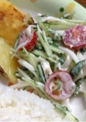 水菜と大根のサラダ＊ハニーマスタード＊-レシピのメイン写真