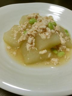 冬瓜と鶏ひき肉の煮物-レシピのメイン写真