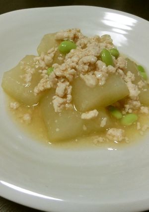冬瓜と鶏ひき肉の煮物-レシピのメイン写真
