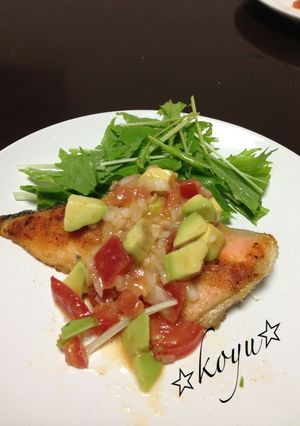 サルサでさっぱりサーモン-レシピのメイン写真