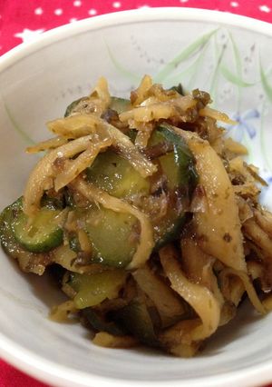 常備できないっ！きゅうりと新生姜の佃煮-レシピのメイン写真
