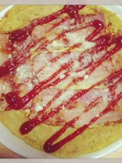 簡単!洋風お好み焼き風オムレツ-レシピのメイン写真
