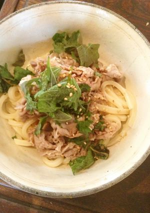 冷たい豚しゃぶうどん-レシピのメイン写真