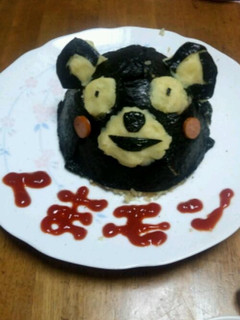 真っ黒!?★くまモンチャーハン★-レシピのメイン写真