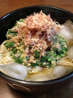 モロヘイヤのねばねばそうめん♪-レシピのメイン写真
