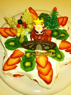 星型クリスマスケーキ-レシピのメイン写真