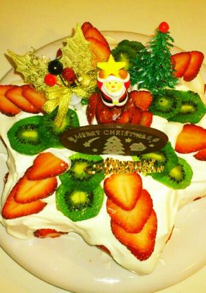 星型クリスマスケーキ-レシピのメイン写真