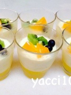 簡単!美味しい★オレンジババロア&ゼリー-レシピのメイン写真