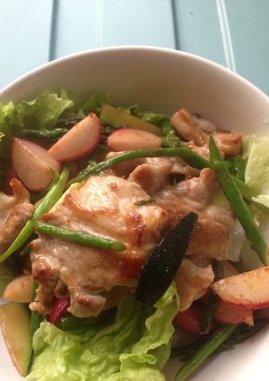 豚肉と夏野菜の梅肉炒め-レシピのメイン写真