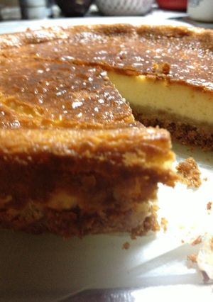 オーブンで簡単！ベイクドチーズケーキ-レシピのメイン写真