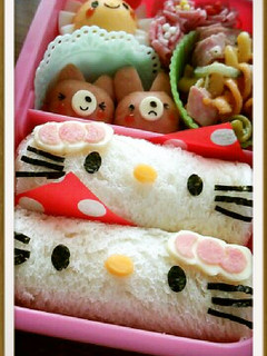 キティ♡ロールサンド キャラ弁-レシピのメイン写真