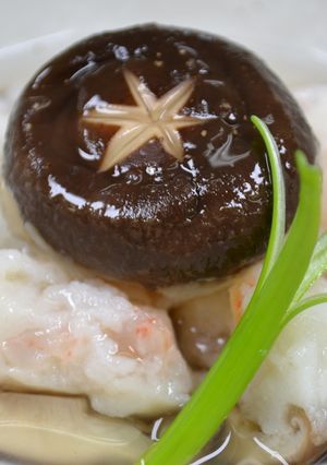 Fしいたけの蒸し物のあんかけ-レシピのメイン写真