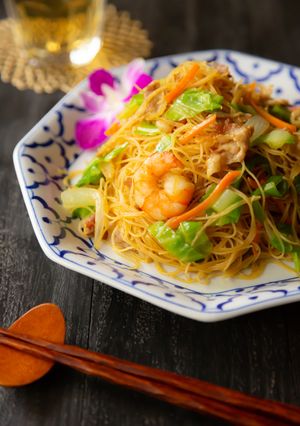 フライパンひとつで簡単☆カレービーフン-レシピのメイン写真