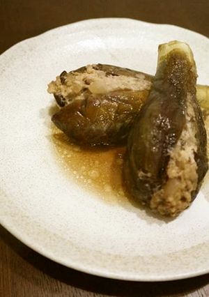 茄子のひき肉はさみ煮-レシピのメイン写真