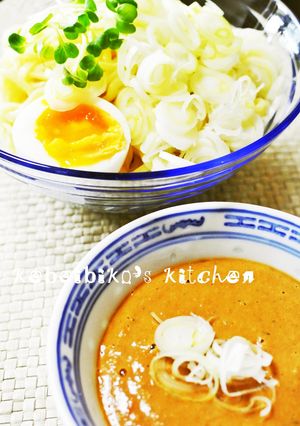 さば缶とトマトde冷やし魚系つけ麺のたれ-レシピのメイン写真