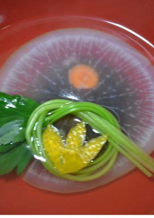 Fおぼろ月夜（しいたけのお吸い物）-レシピのメイン写真