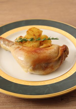 鶏もも肉のコンフィ-レシピのメイン写真