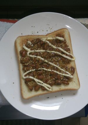 簡単うまっ！納豆トースト-レシピのメイン写真