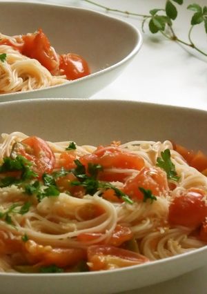 フレッシュトマトのソースでいただく✿素麺-レシピのメイン写真