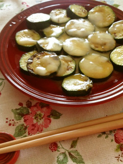 ズッキーニ☆みそチーズ焼き-レシピのメイン写真