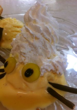 アイスと生クリームでヤドカリ君-レシピのメイン写真