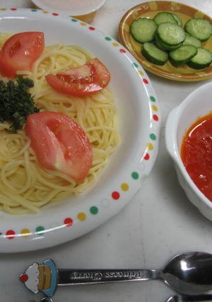 しそとチーズ夏野菜のスパゲティ-レシピのメイン写真