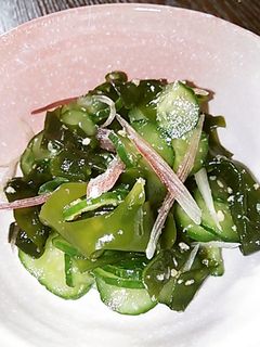 ★きゅうりとわかめの酢の物★-レシピのメイン写真