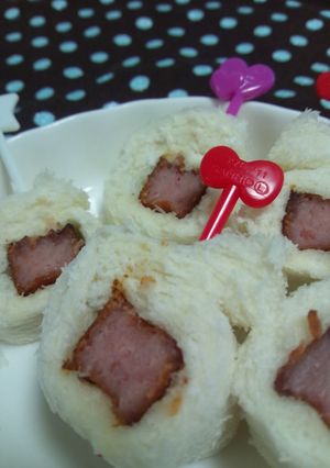 簡単!スパムのくるくる巻き。-レシピのメイン写真