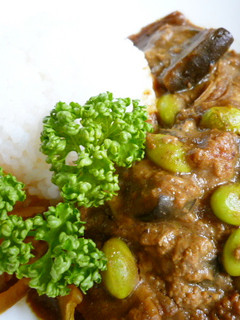 枝豆とナスのキーマカレー-レシピのメイン写真