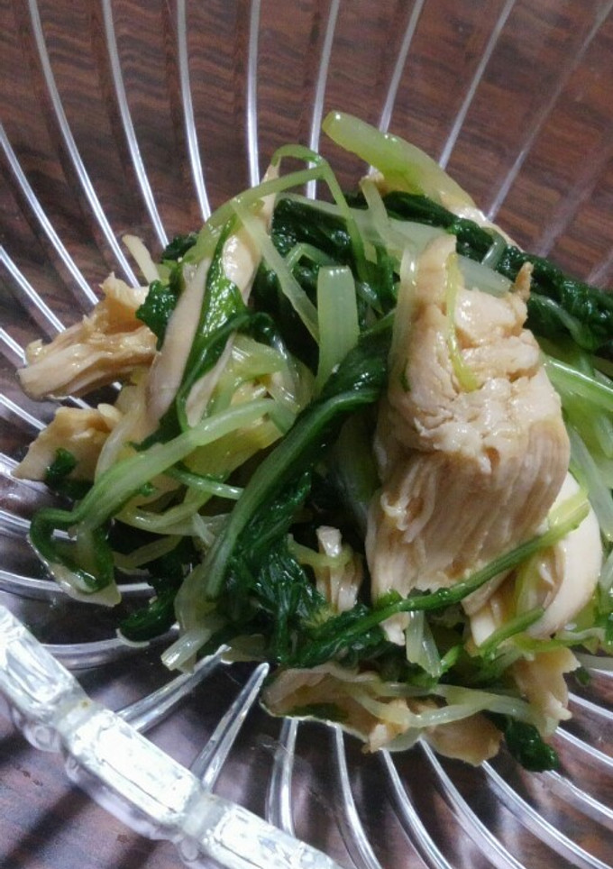 水菜とササミのわさポン和え-レシピのメイン写真