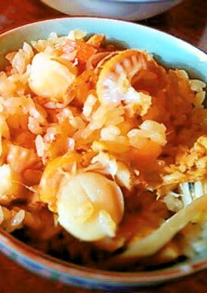 絶品ホタテの炊き込みご飯★バター醤油味！-レシピのメイン写真