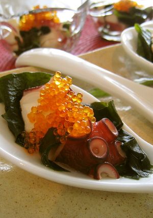 キラキラとびっこでお洒落✿たこの酢の物✿-レシピのメイン写真