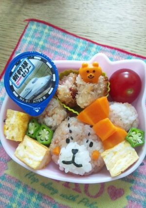 くまのがっこうお弁当-レシピのメイン写真