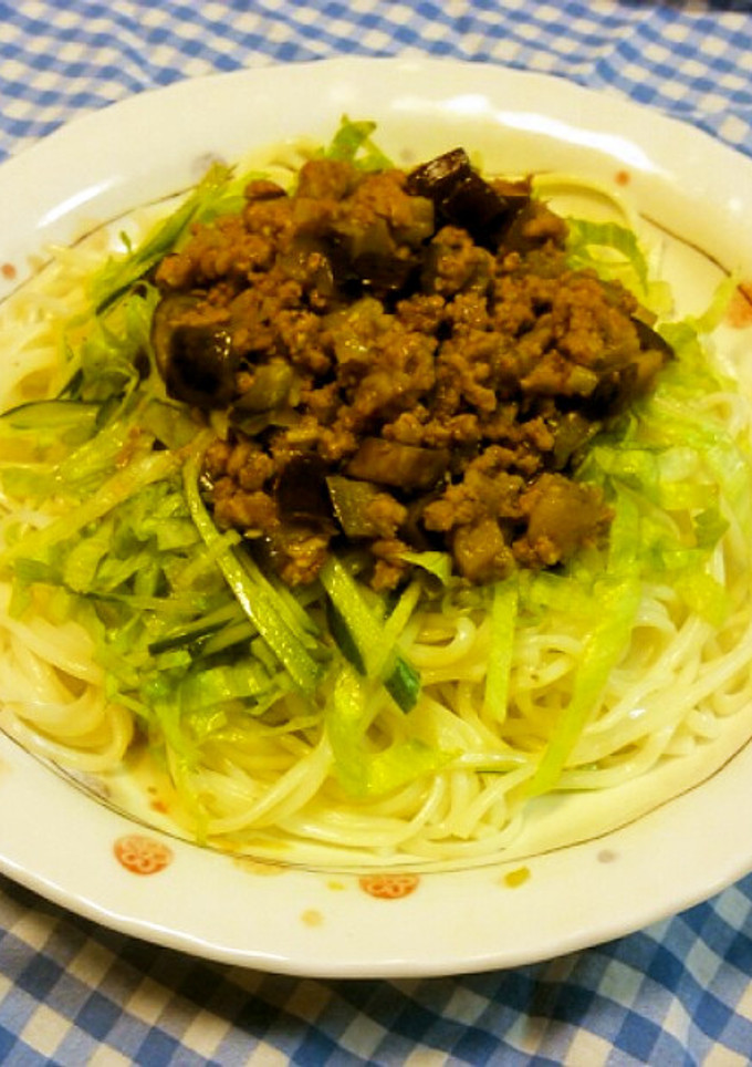 なすの和風ジャージャーそうめん-レシピのメイン写真