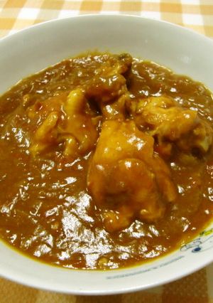 ★完熟トマトで作る＊鶏の手羽元カレー＊♪-レシピのメイン写真