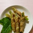 つるむらさきの肉巻き