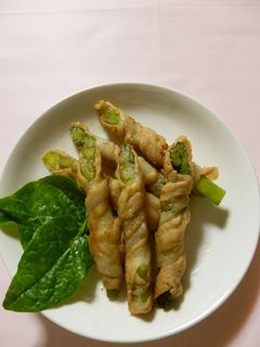 つるむらさきの肉巻き-レシピのメイン写真
