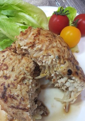 シャキシャキうまいー！鶏もやしバーグ♪-レシピのメイン写真