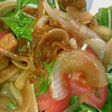 水菜と玉ネギサラダ