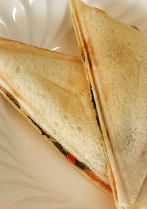 大葉とトマトのチーズホットサンド-レシピのメイン写真