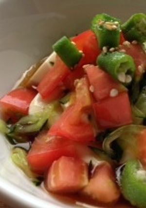 夏野菜と豆腐のサラダ-レシピのメイン写真