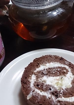 水切りヨーグルトでさっぱりロールケーキ-レシピのメイン写真