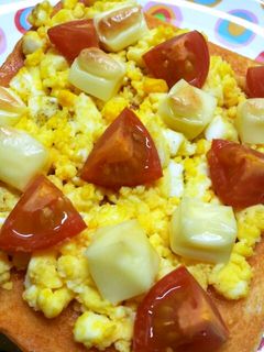 プチトマトでエッグトースト-レシピのメイン写真